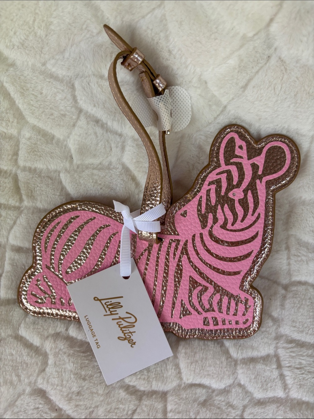 Lilly Pulitzer Zebra Luggage Tag - Picture 3 of 8